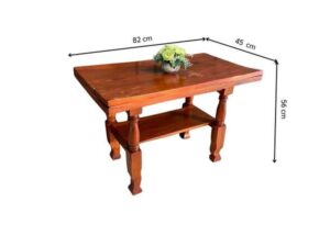Wooden coffee table, 82 cm wide