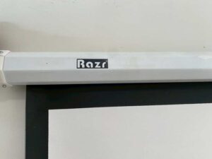 Razr brand hanging projector screen