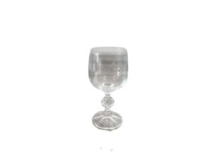 Wine glass, clear crystal glass