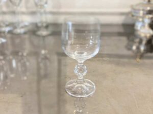 Wine glass, clear crystal glass
