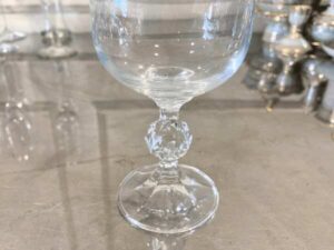 Wine glass, clear crystal glass