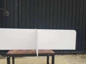 White Group Desk Partition