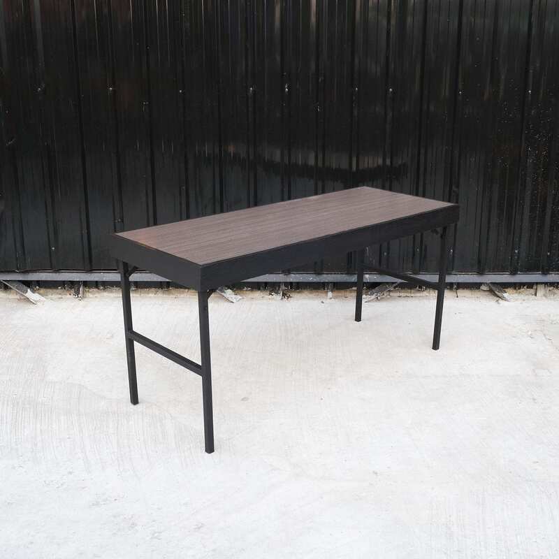 Folding table, wood top, steel legs_KP5VVYW1I5
