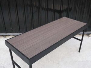 Folding table, wood top, steel legs_KP5VVYW1I5