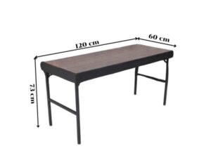 Folding table, wood top, steel legs_KP5VVYW1I5