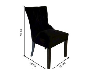 Bato Fabric Upholstered Wooden Chair, Black (6)_KSX9O13RJW