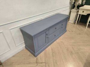 Grey Sideboard Cabinet with 2 Doors and 2 Drawers