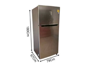 SAMSUNG 2-Door Refrigerator, Silver, 17.8 Cubic Feet (1)