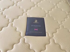 Wooden bed with Dunlopillo mattress, Durham model, 3.5 feet, white_L5WZR9KGF4