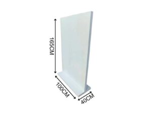 White wooden standee holder