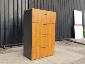 Rockworth Brown 4-Drawer Tall File Cabinet