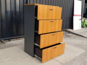 Rockworth Brown 4-Drawer Tall File Cabinet