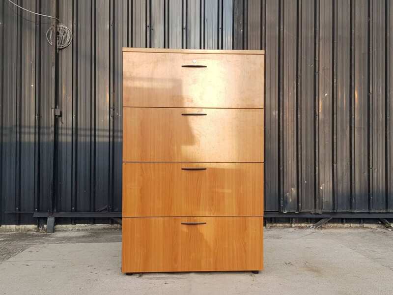 Rockworth Brown 4-Drawer Tall File Cabinet