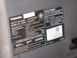 Toshiba Digital Full HD LED TV, size 40 inches, model 40L2550VT, wall mount_LBBVNAAVM1