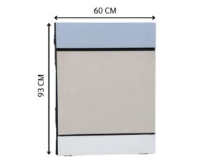 Single-layer partition, solid cream-colored panel.