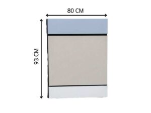 Single-layer partition, solid cream-colored panel.