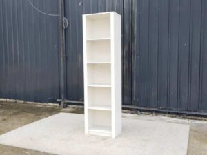 5-tiered wooden shelf, white