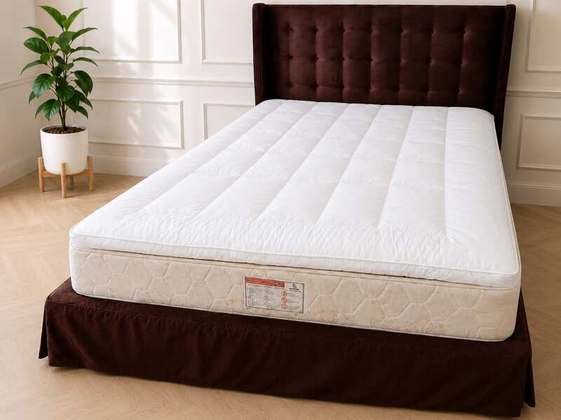 5 ft Mattress Topper, White