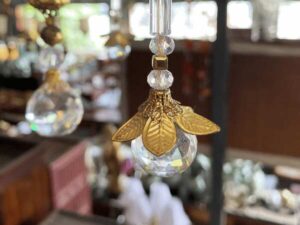 Ceiling lamp, steel frame, gold leaf_LY9LJBZNS9