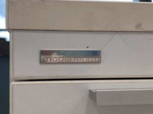 Mobile cabinet with 2 drawers, white, Modernform brand