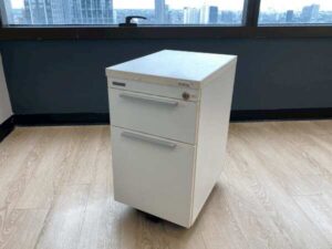 Mobile cabinet with 2 drawers, white, Modernform brand