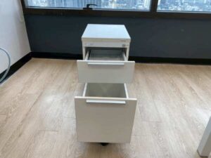 Mobile cabinet with 2 drawers, white, Modernform brand