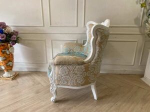 Louis-style wooden chair, 1 seat, fabric cushion_MFAV9ZYU08