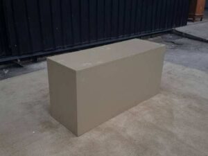 Lucky brand gray steel frame 2-door filing cabinet