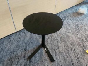 Black side table, 45 cm