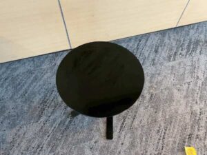 Black side table, 45 cm