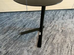 Black side table, 45 cm