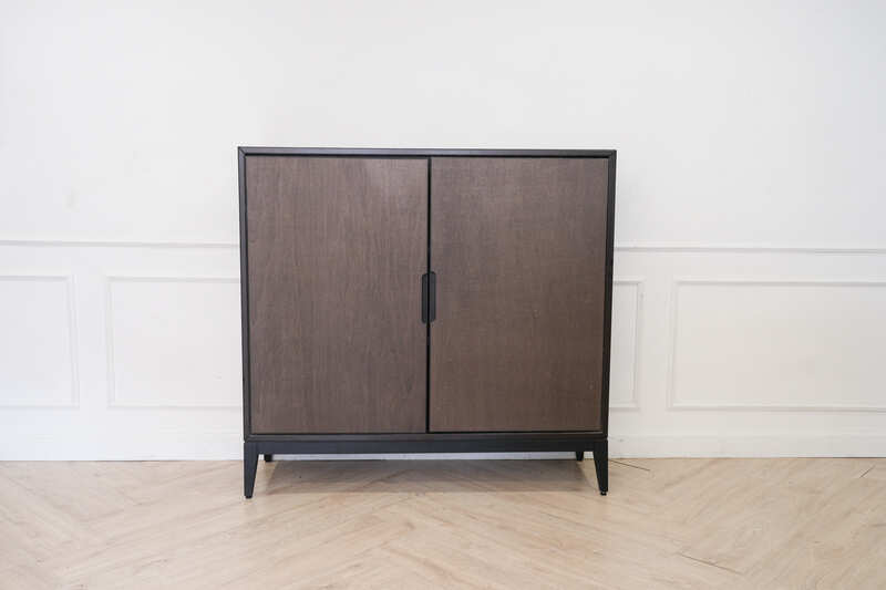 Multi-purpose wooden cabinet with 2 doors that open wooden storage cabinet Ikea brand_O8WTH6XQAP