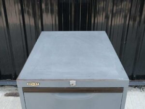 Steel filing cabinet, 3 drawers, gray, LUCKY brand_OI1L5FE1GI