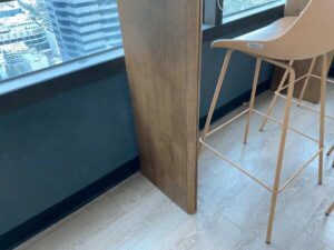 Bar table, wooden frame, brown, modern style