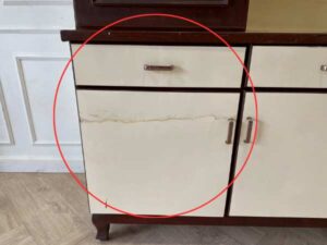 2-tier wooden kitchen cabinet, vintage style_Q5PWB0U8UG