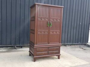 Four-panel teak wardrobe, high-quality craftsmanship from a 5-star hotel (multiple available)._VHIOWTVR1E_Q81DHTAUQ1