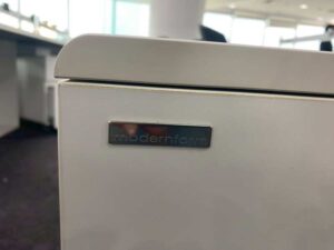 Modernform Mobile Cabinet with 2 Drawers, White, with Wheels