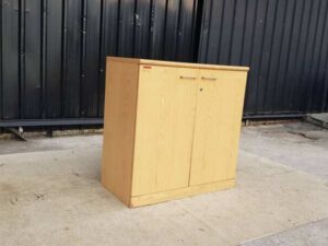 Brown 2-Door File Cabinet, MOFLEX Brand