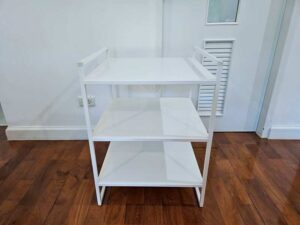 IKEA 3-Tier White Steel Shelf (1)