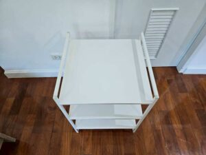IKEA 3-Tier White Steel Shelf (1)
