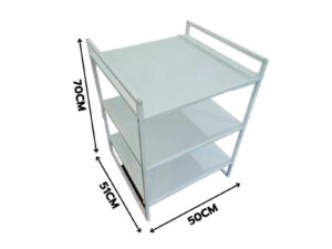 IKEA 3-Tier White Steel Shelf (1)