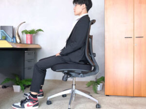 office chair Fabric upholstered chair with mesh back without arms._RE24E6YE1M