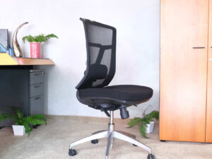 office chair Fabric upholstered chair with mesh back without arms._RE24E6YE1M