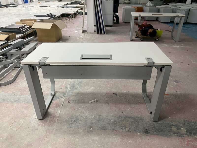 Rockworth White Desk with Power Strip_A9ACYQ04CU