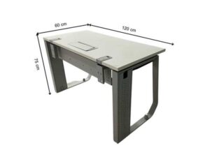 Rockworth White Desk with Power Strip