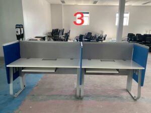 Rockworth White Desk with Power Strip