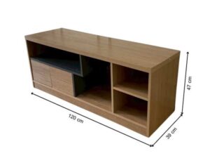 TV stand with 2 doors and 4 storage compartments