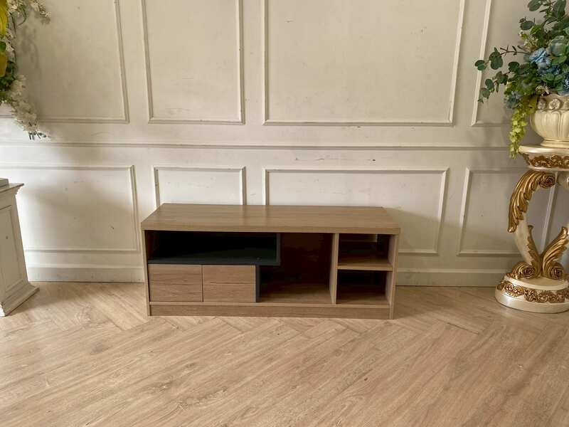 TV stand with 2 doors and 4 storage compartments