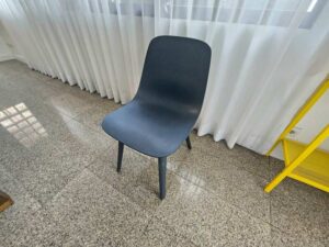 Blue plastic chair, IKEA, ODGER model (4)