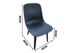 Blue plastic chair, IKEA, ODGER model (4)